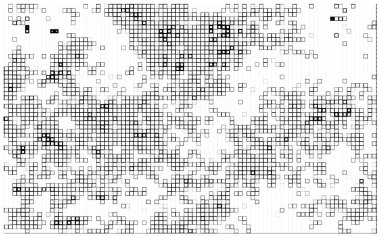 Noktalı yarım ton. Siyah arkaplanda beyaz renkli vektör çizimi. İşiniz için şablon, iç tasarım, tasarım pop