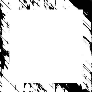 Tek renkli çerçeve, soyut siyah beyaz arkaplan. vektör illüstrasyonu   