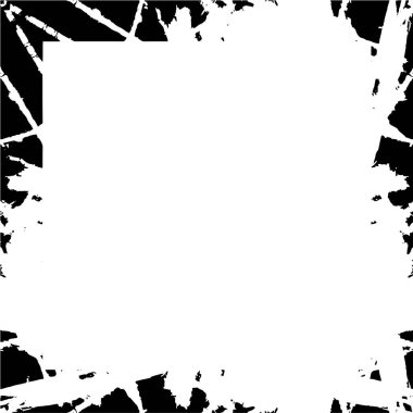 Tek renkli çerçeve, soyut siyah beyaz arkaplan. vektör illüstrasyonu   