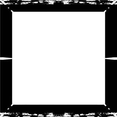soyut vektör siyah beyaz çerçeve aşınmış, kirli efekt ve metnin için boşluk