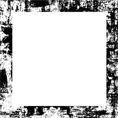 Boş alanı olan soyut siyah beyaz çerçeve