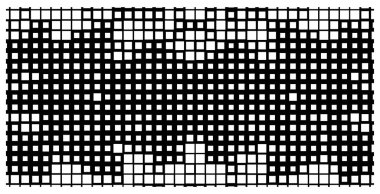 Siyah ve beyaz karelerin piksel sanat tarzında soyut arkaplanı