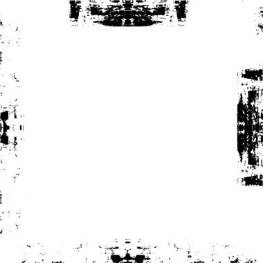 Boş alanı olan soyut siyah beyaz çerçeve