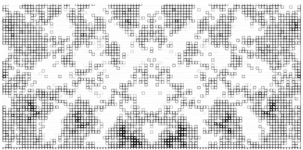 Abstract Background Black White Squares Pixel Art Style — Stock Vector