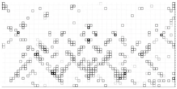 Abstrakter Hintergrund Aus Schwarzen Und Weißen Quadraten Pixel Art Stil — Stockvektor