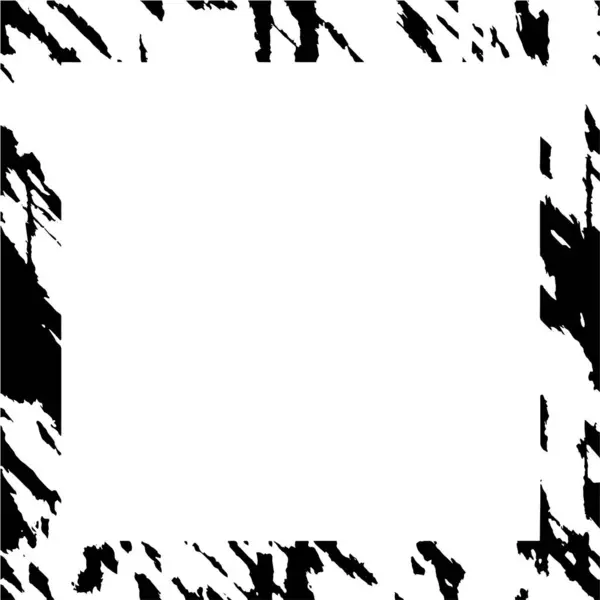 Abstrakcyjne Czarno Białe Tło Monochromatyczna Ramka Ilustracja Wektora — Wektor stockowy