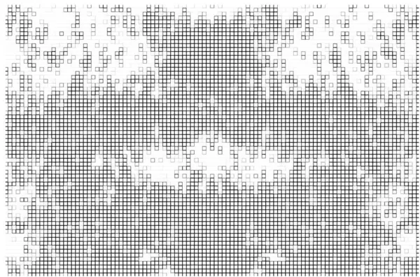 Абстрактний Фон Чорно Білих Квадратів Стилі Піксельного Мистецтва — стоковий вектор