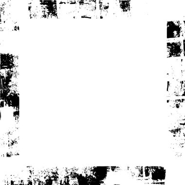 Beyaz arkaplanda grunge çerçeve, vektör illüstrasyonu