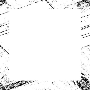 soyut desenli grunge çerçeve arkaplanı, vektör illüstrasyonu 