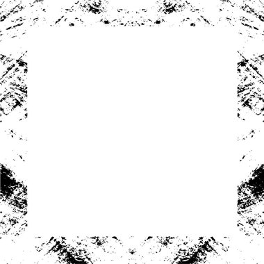 Beyaz arkaplanda grunge çerçeve, vektör illüstrasyonu