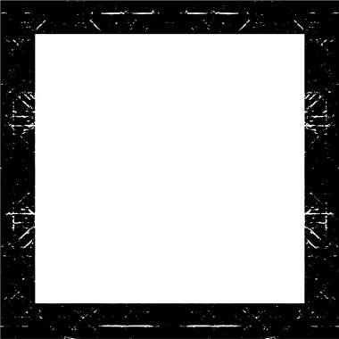 metin için boşluk ile grunge monokrom çerçeve
