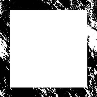metin için boşluk ile grunge monokrom çerçeve