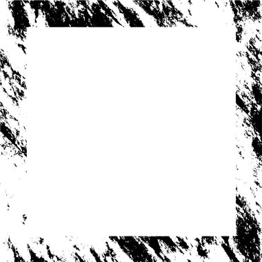 Metin ve vektör illüstrasyonu için alanı olan soyut monokrom çerçeve