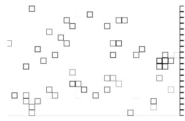 Soyut siyah ve beyaz arızasız desen. Geometrik arkaplan. Vektör illüstrasyonu.