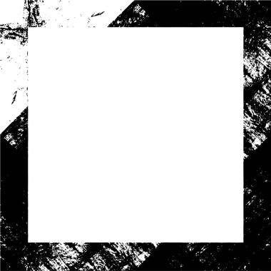 Boş alanı olan soyut siyah beyaz çerçeve