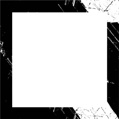 Black and white grunge frame background 