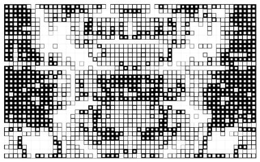 Soyut siyah ve beyaz arızasız desen. Geometrik arkaplan. Vektör illüstrasyonu.