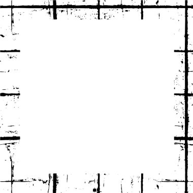 Boş alanı olan soyut siyah beyaz çerçeve