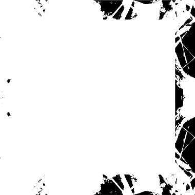 grunge desenli soyut siyah beyaz kare çerçeve