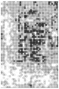 Soyut siyah ve beyaz arızasız desen. Geometrik arkaplan. Vektör illüstrasyonu.