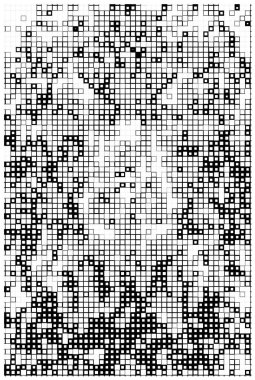 Grunge desenli siyah beyaz kare çerçeve