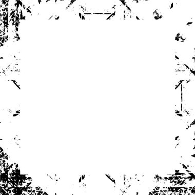 Boş alanı olan soyut siyah beyaz çerçeve