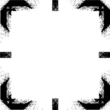 Siyah ve beyaz grunge arkaplan, boş alan ile kare çerçeve