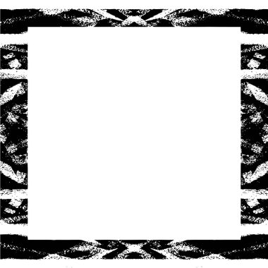 Beyaz arkaplanda grunge çerçeve, vektör illüstrasyonu