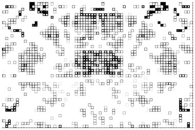  kareli vektör mozaik deseni