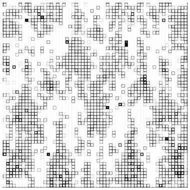  kareli vektör mozaik deseni