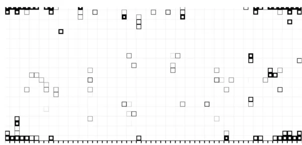 Sfondo Astratto Quadrati Bianco Nero Stile Pixel Art — Vettoriale Stock