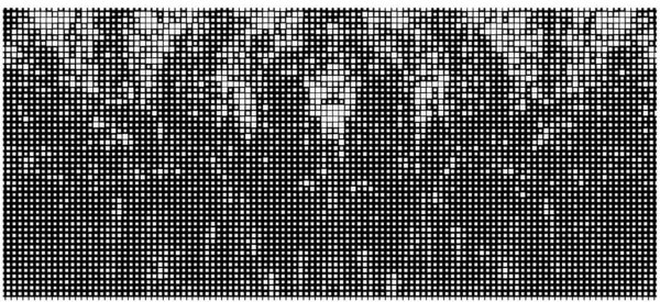 Abstraktes Schwarz Weiß Glitch Nahtloses Muster Geometrischer Hintergrund Vektorillustration — Stockvektor
