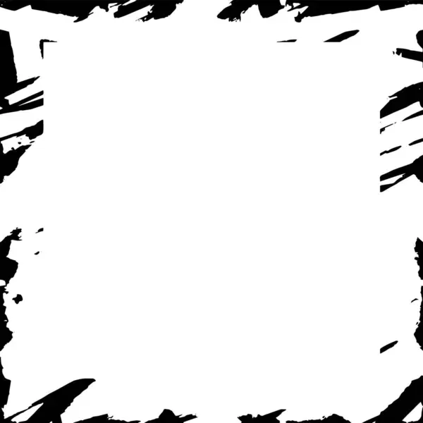 Abstraktní Grunge Čtvercový Rám Bílém Pozadí Vektorová Ilustrace — Stockový vektor