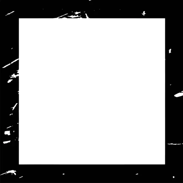 Abstraktes Grunge Quadrat Auf Weißem Hintergrund Vektorillustration — Stockvektor