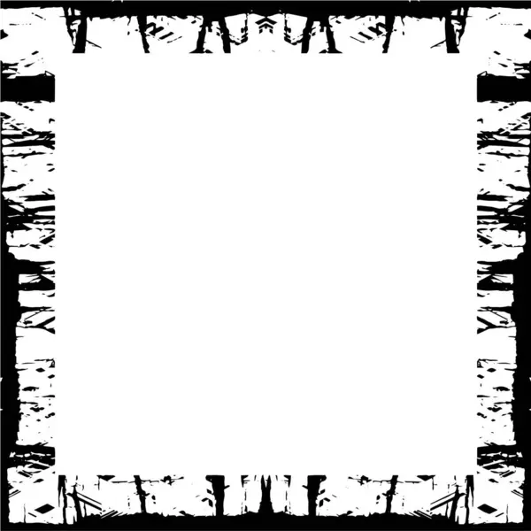 Fondo Abstracto Blanco Negro Marco Monocromo Ilustración Vectorial — Archivo Imágenes Vectoriales
