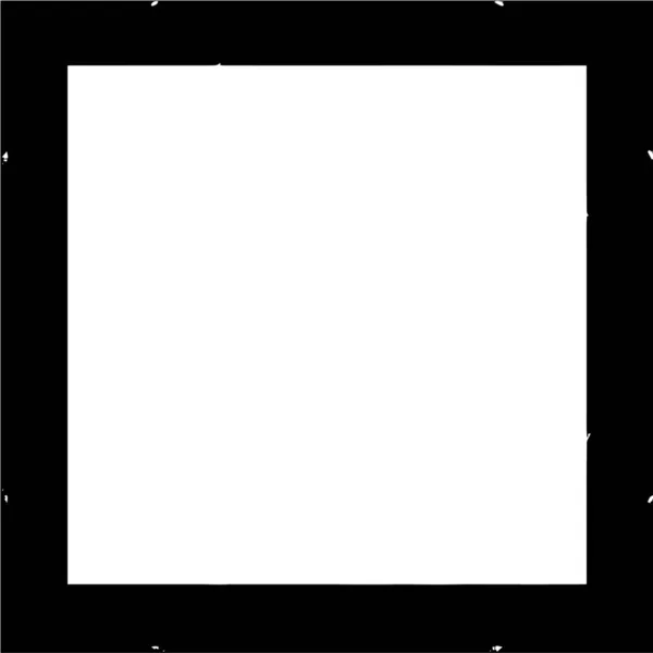Schwarz Weißer Grunge Hintergrund Quadratischer Rahmen Mit Leerraum — Stockvektor