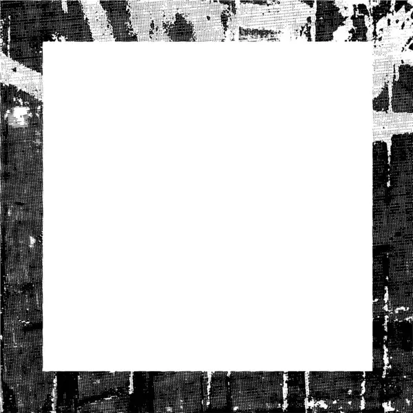 Αφηρημένο Μαύρο Και Άσπρο Τετράγωνο Πλαίσιο Grunge Μοτίβο — Διανυσματικό Αρχείο