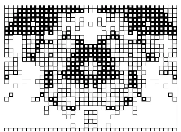 Soyut siyah ve beyaz arızasız desen. Geometrik arkaplan. Vektör illüstrasyonu.