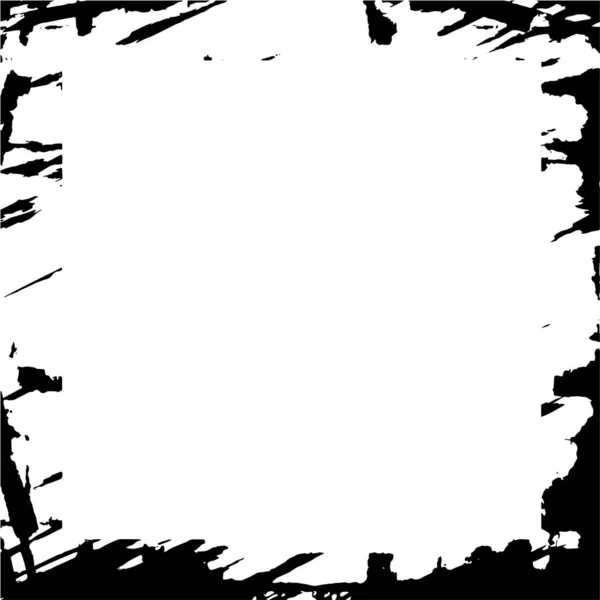 Cadre Carré Grunge Abstrait Sur Fond Blanc Illustration Vectorielle — Image vectorielle