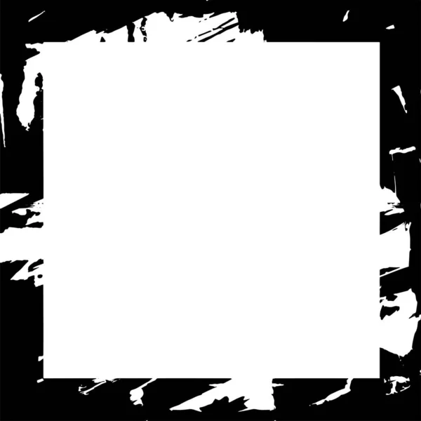 Abstraktní Grunge Čtvercový Rám Bílém Pozadí Vektorová Ilustrace — Stockový vektor