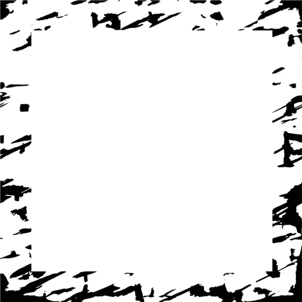 Cadre Carré Grunge Abstrait Sur Fond Blanc Illustration Vectorielle — Image vectorielle