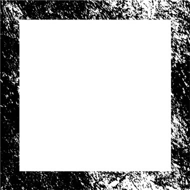 Grunge kare çerçevesi siyah renkte