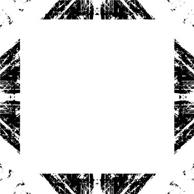 Siyah ve beyaz grunge arkaplan, boş alan ile kare çerçeve