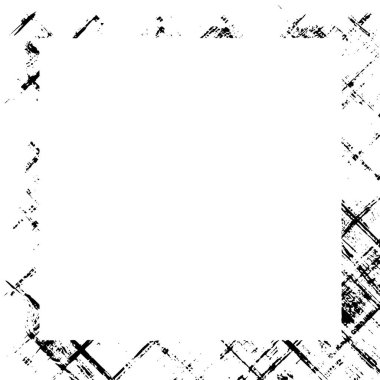 Grunge kare çerçevesi siyah renkte