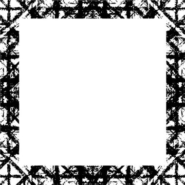 Siyah ve beyaz grunge arkaplan, boş alan ile kare çerçeve