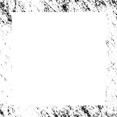 Grunge kare çerçevesi siyah renkte