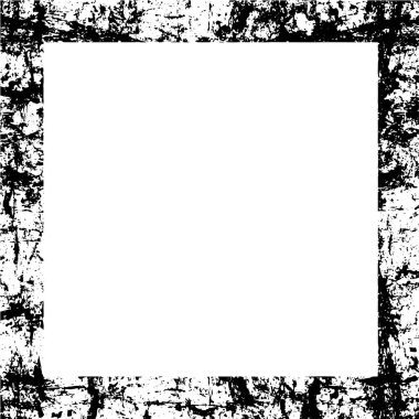 metin için boşluk ile grunge monokrom çerçeve 