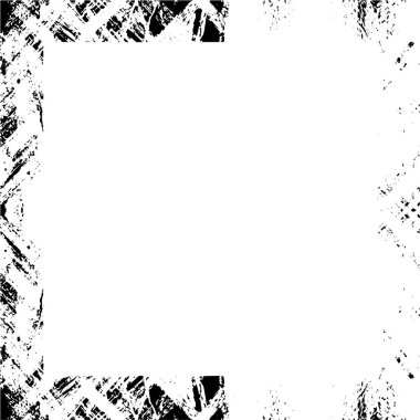 Siyah beyaz desenli sıkıntılı çerçeve 