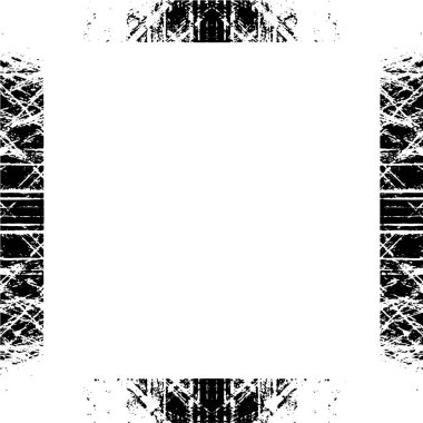 Siyah beyaz desenli sıkıntılı çerçeve 