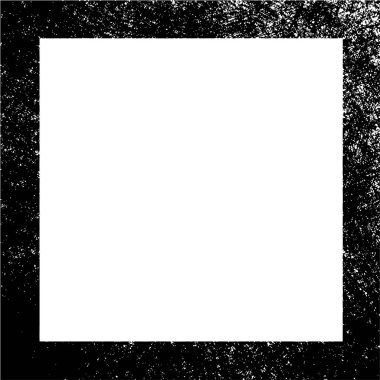 Beyaz arkaplanda grunge çerçeve, vektör illüstrasyonu